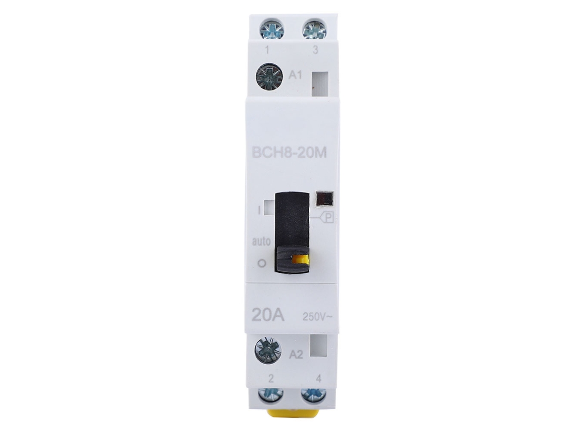 Contator modular AC doméstico BCH8 40m 4p 40a com interruptor manual (4nc) S/MARCA