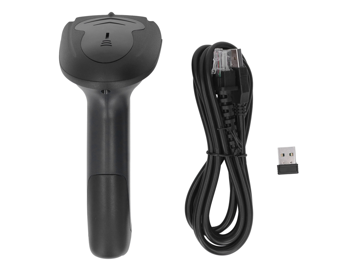 Leitor de Códigos de Barras Sem Fio 2.4g Usb para 1d 2d e Qr Digital