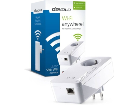 POWERLINE DEVOLO DLAN550+ WIFI N300 SINGLE PT-9832 — 200/500 Mpbs