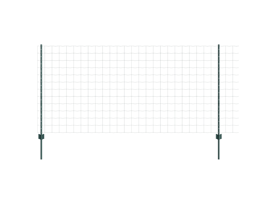 Conjunto 1 Barreira Externa Vidaxl Verde Aço (25 X 1,2 M)