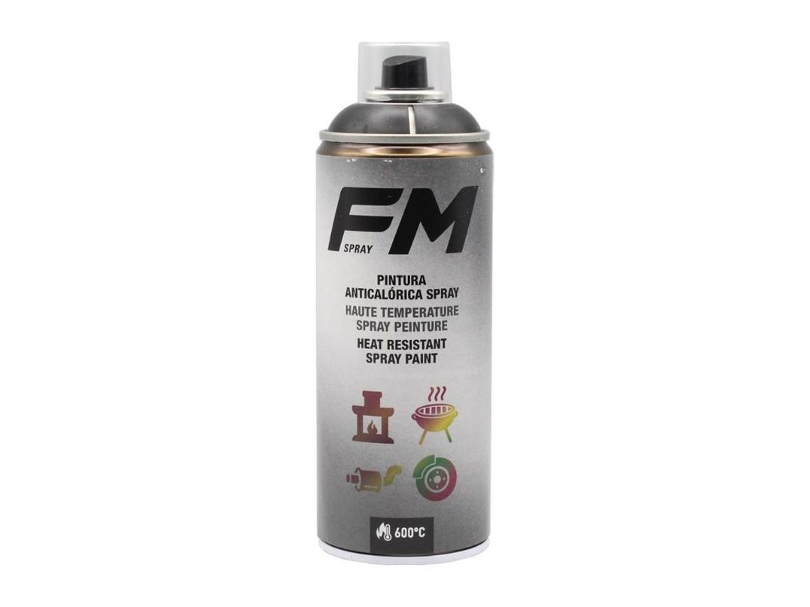 Pintura Spray Anticalorica Negra 600 400ml Bote Fm