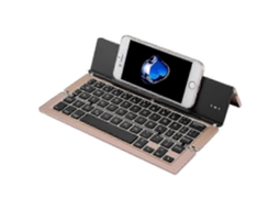 Teclado Bluetooth Sem Fio Dobrável Recarregável Ultrafino de 58 Teclas com Suporte. TAISHENGDA (25 26 F18)