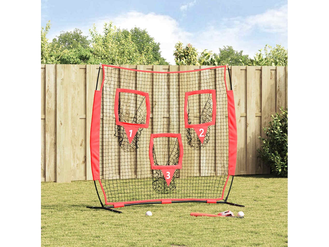Vidaxl Rede De Prática De Basebol Preto 214,5 X 89,5 X 181 Cm