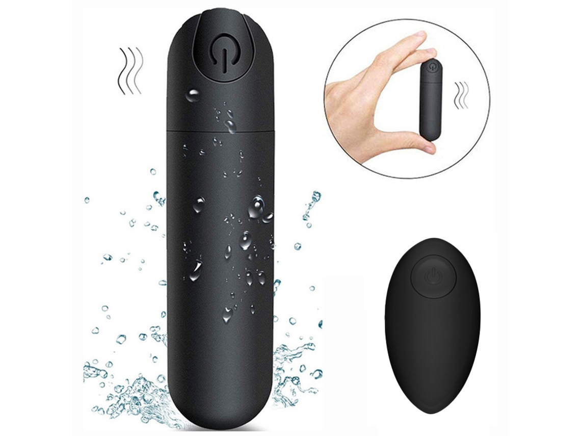 (preto) Mini Vibrador Bullet Com Controle Remoto, Vibrador Potente Para Mulheres, 10 Modos