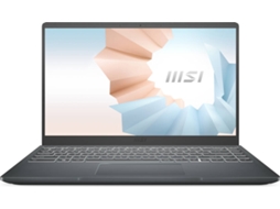 Portátil MSI Modern 14 C12M-045XPT (14'' - Intel Core i5-1235U - RAM: 16 GB - 512 GB SSD - Intel Iris Xe Graphics)