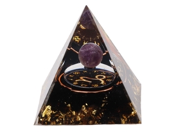 Rebe-pirâmide Orgonita 5cm Cristal Para Energia Positiva Cura Meditação Gerador De Energia Capricórnio Chakra
