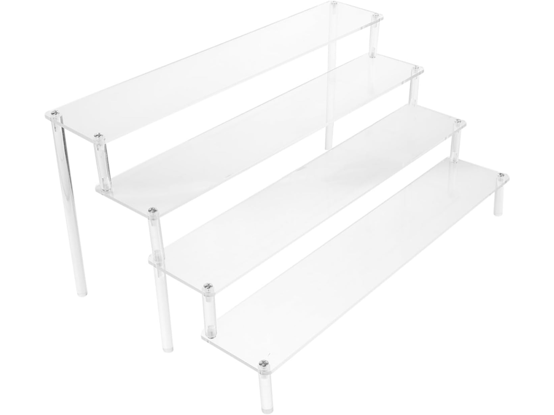 Besportble Suporte de Acrílico Transparente em Vários Níveis para Cupcakes, Sobremesas e Decoração Organizad