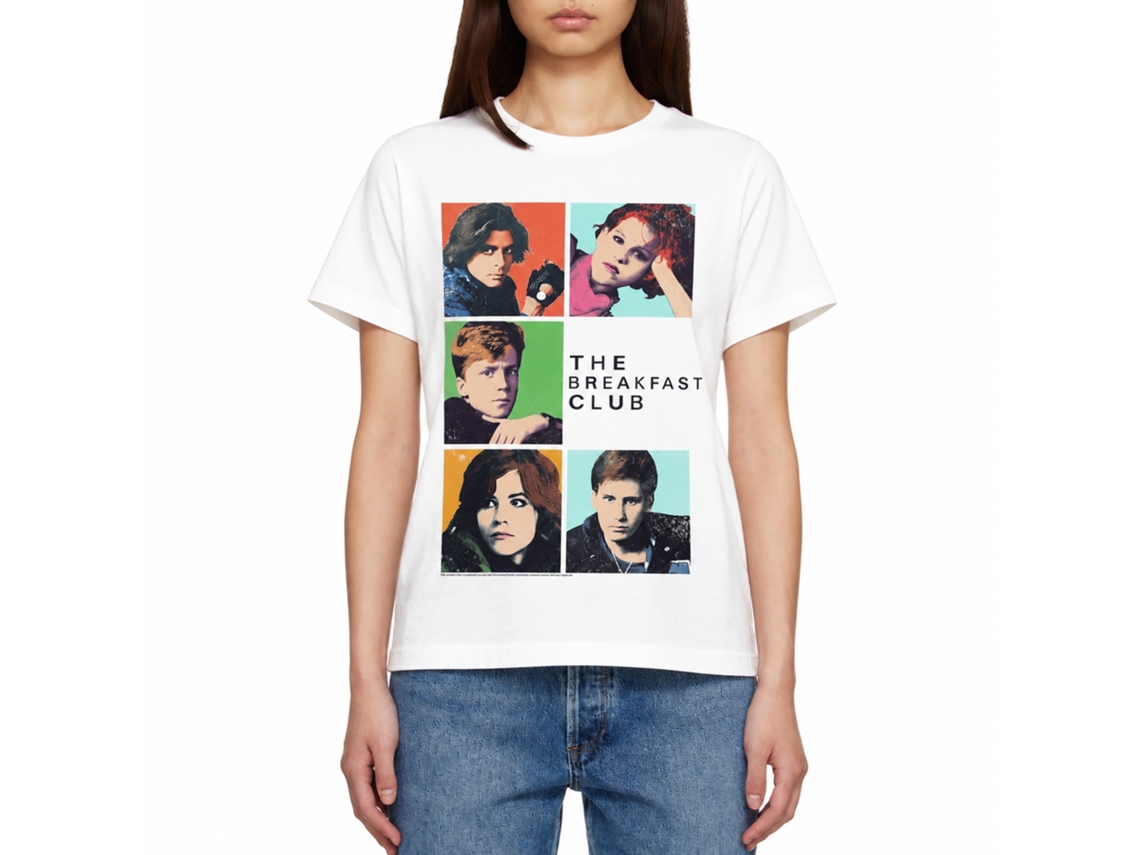 Rockinstone Breakfast Club Movie Five White Adult T-shirt Size:s