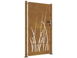 Garden Gate, Garden Gates Vidaxl Marrom Aço (100 X 175 Cm)