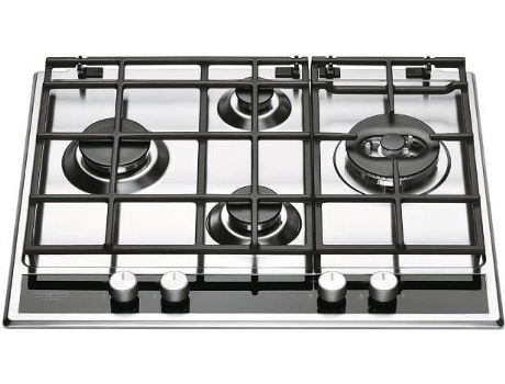 Placa de Gás HOTPOINT PKL 641 D2 IX HA (Gás Natural - 65 cm - Inox) — Gás Natural | Largura: 65 cm