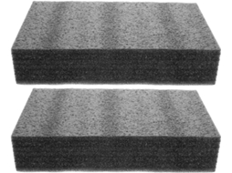 2 Peças Coussin Mousse Noir Rembourrage Découpable Polyéthylène Expansé Léger Étui À Utils Rangement Caméra