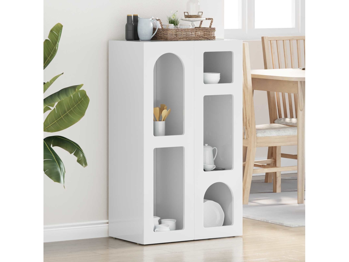 Vidaxl Buffet Elst Branco Brilhante 59 X 35 X 100,5 Cm