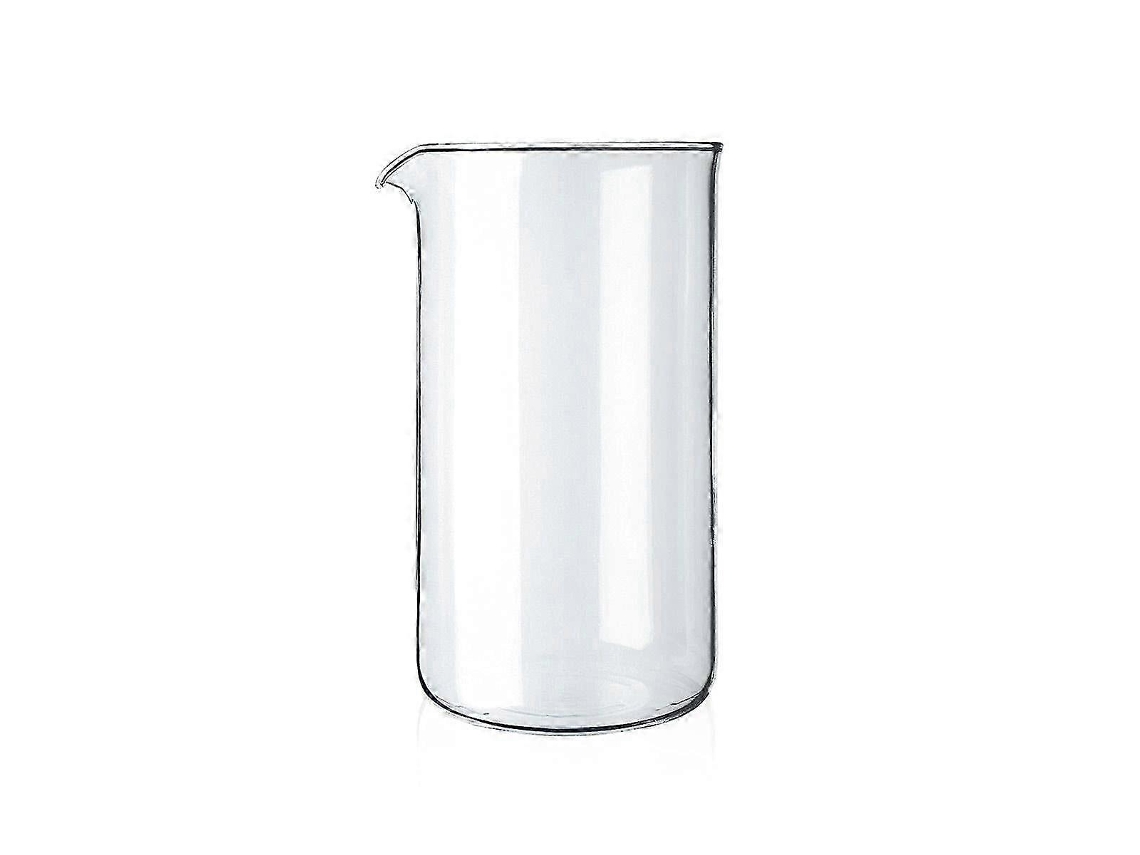 Garrafa Térmica De Vidro Para 8 Xícaras, 1l Transparente, 10cm De Diâmetro Brilvibera