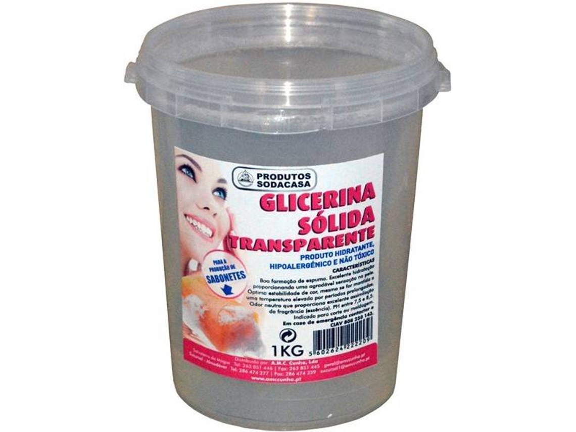 Glicerina SODACASA  Sólida Transparente 1Kg