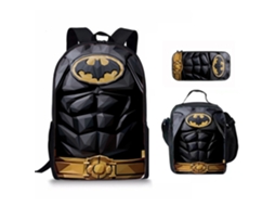 Conjunto Escolar 3 Peças Com Mochila, Estojo E Bolsa De Ombro Para Estudantes