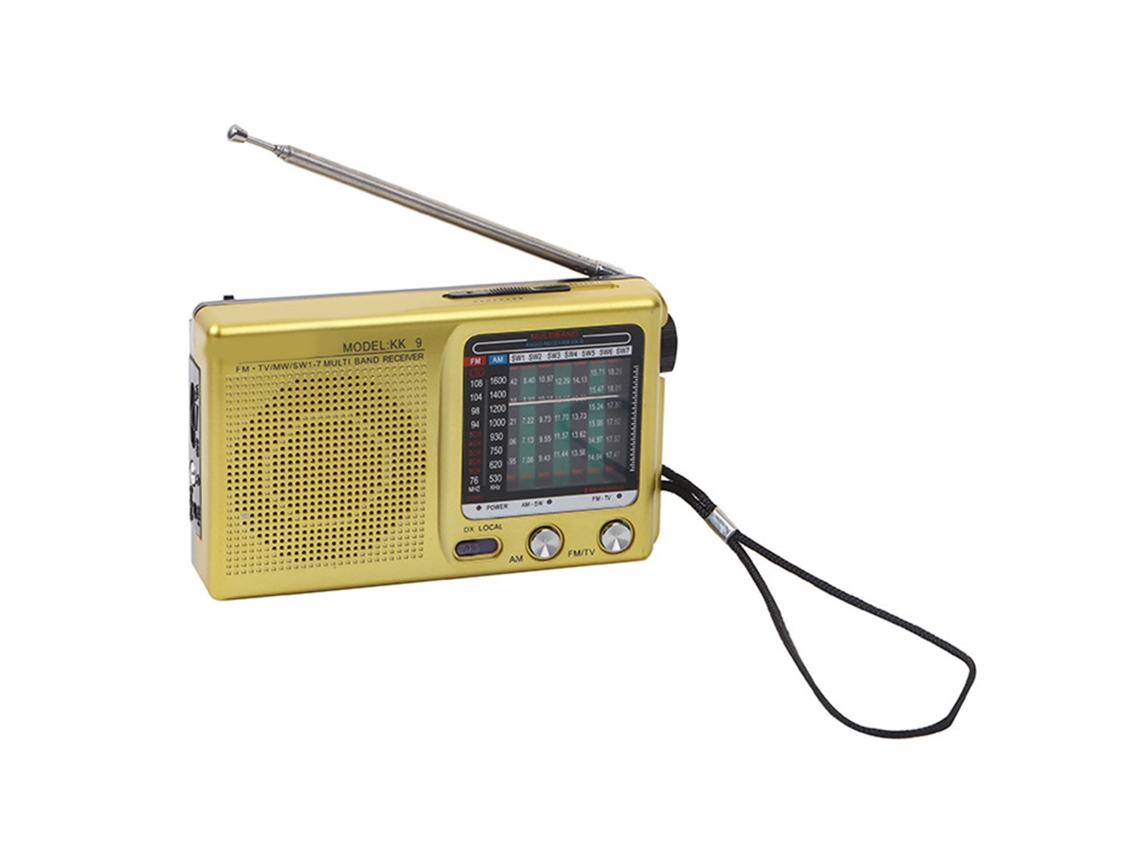 Radio Portátil De Banda Completa Digital Retro Multifunción Grabadora Mini Receptor De Radio
