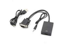 Cabo adaptador VGA para HDMI prático Slowmoose com transmissão de áudio