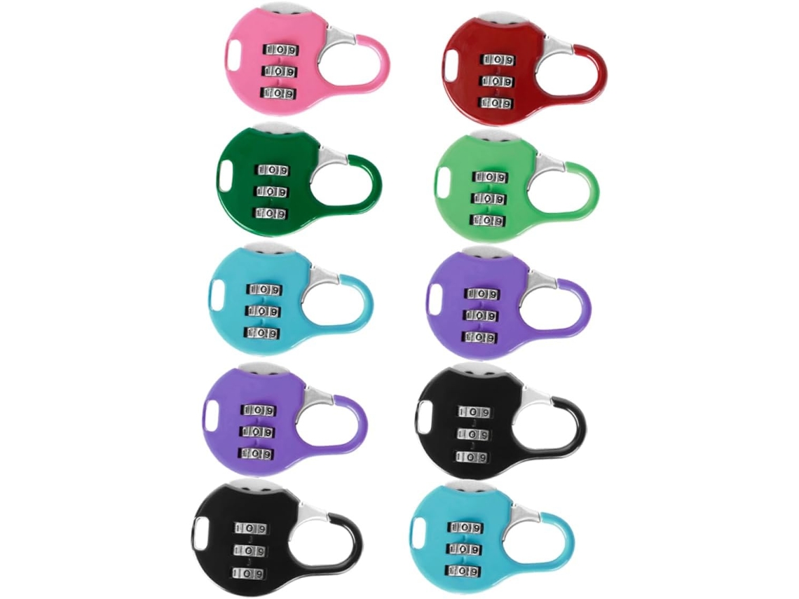 Cadeado De Combinação Para Bagagem, Para Malas, Mochilas E Armários