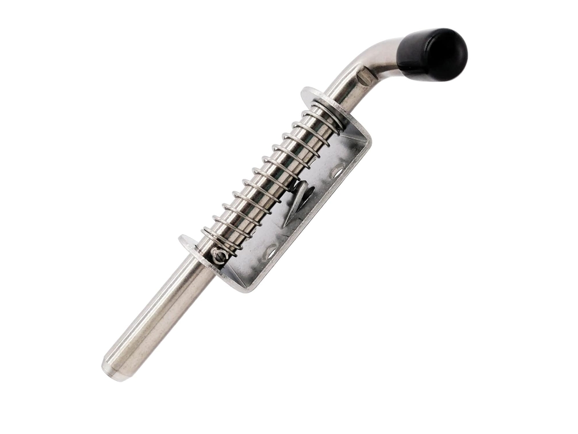 Conjunto De 2 Travas De Mola Em Aço Inoxidável, Ideais Para Portas, Prateleiras, Portões De Jardim E Garagens, 10 X 128 Mm