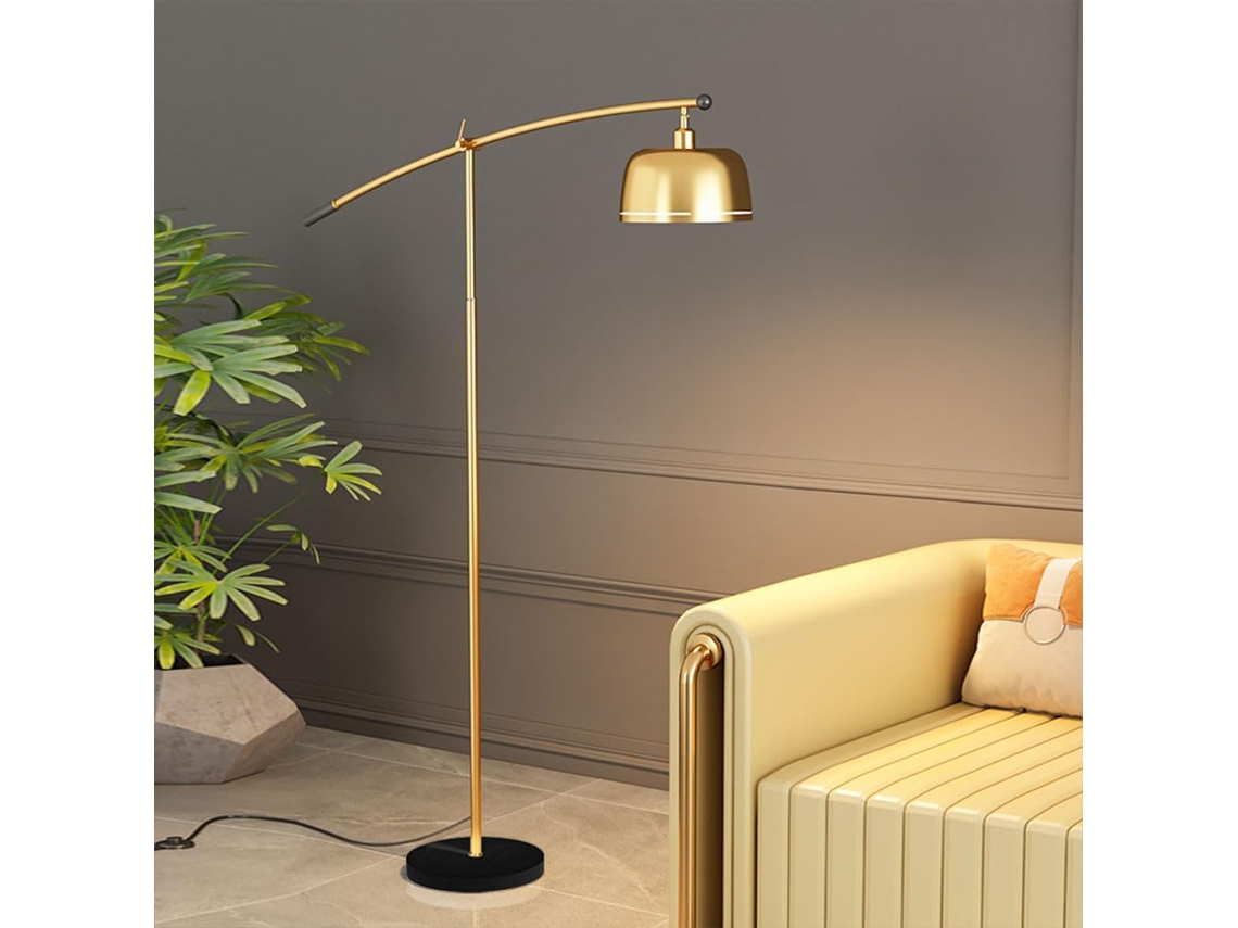 Luminária De Chão Xanayxwj Com Cúpula Metal, Luminária De Chão Luxo Para Interiores, Luminária Vertical Com Altura