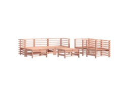 Maison Exclusive - 7 Pcs Conjunto Lounge De Jardim Madeira De Douglas Maciça