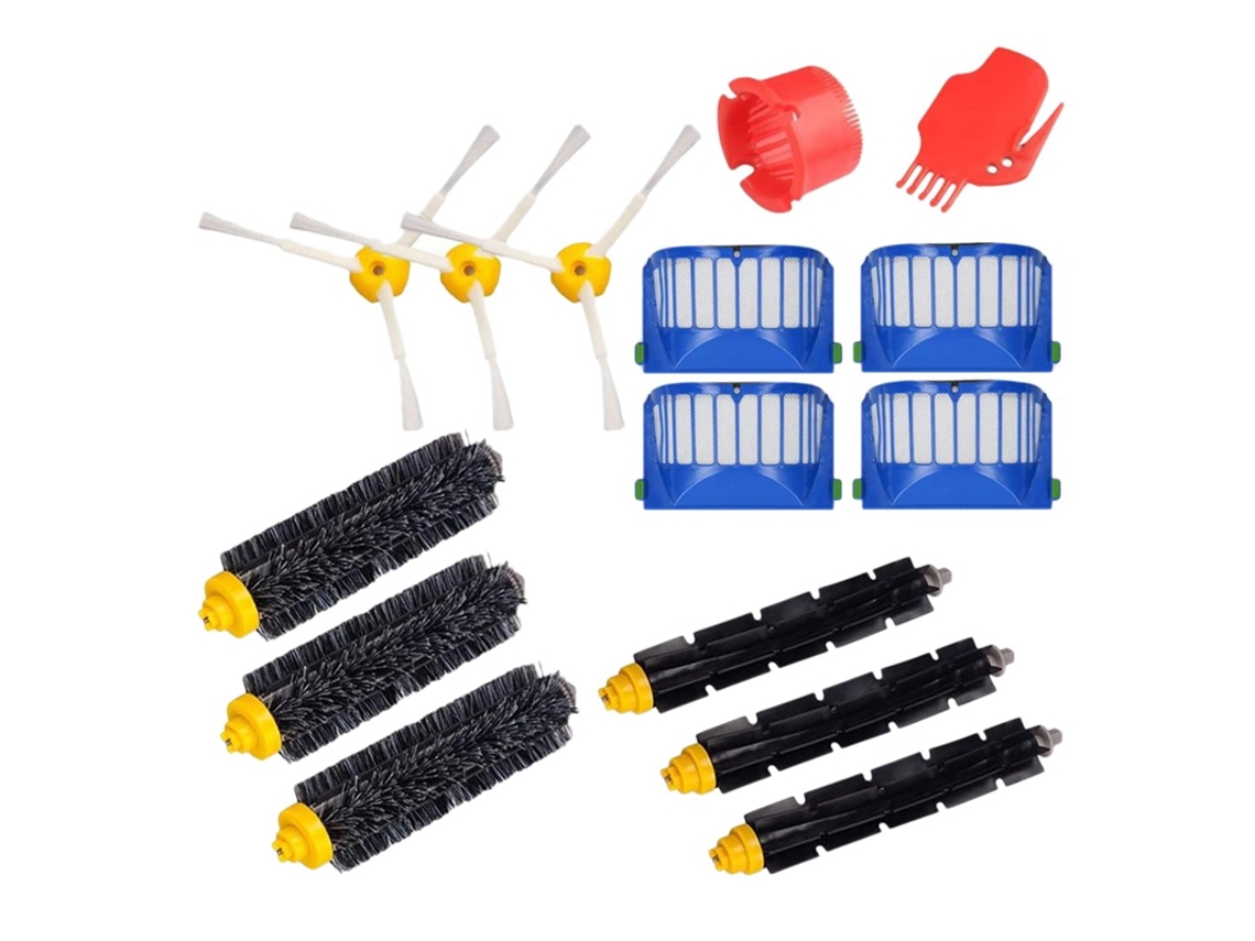Kit de acessórios de substituição para Irobot Roomba Série 600 675 690 680 671 652 650 620 Vac Parte Filtro Rolo Escova 15 P