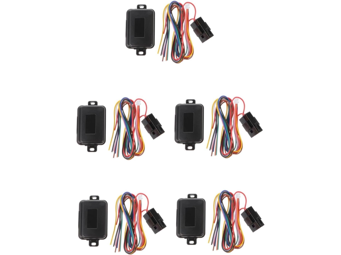 Conjunto de 5 Peças Fiação Chicote para Ventilador Elétrico para Retrovisor Lateral de Carro