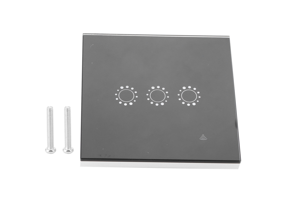 Interruptor de controle remoto inteligente por toque com Wi-Fi (ampla adaptação de voltagem ao padrão da UE, compatível com controle de voz Alexa)