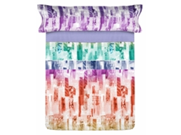 Conjunto De Lençol Lois Savage Malva Algodão Roxo (40x29x4.83cm)