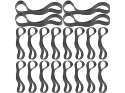 Grampos pré-enrolados altamente elásticos para massas e pastas A4, pacote com 60 unidades, ideais para uso doméstico.