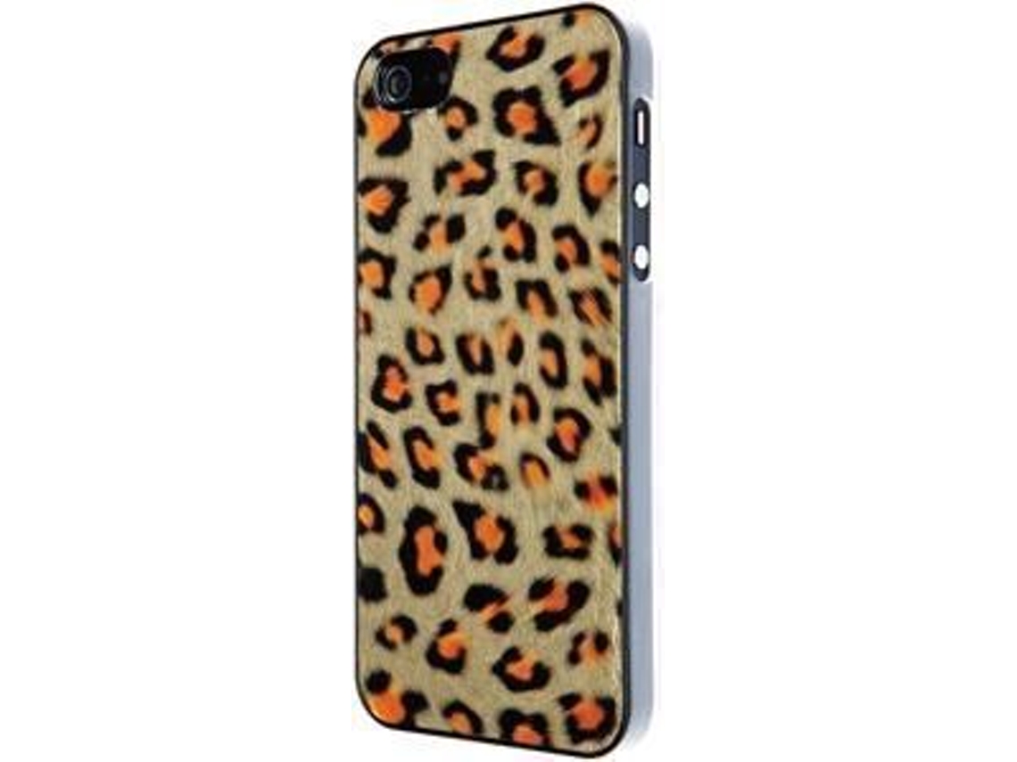 Capa iPhone 5, 5s, SE VCUBED3 Eco-Leather Leo Laranja