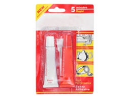 Cola Epóxi Ab Rápida 5 Minutos Para Madeira Metal Vidro 17ml
