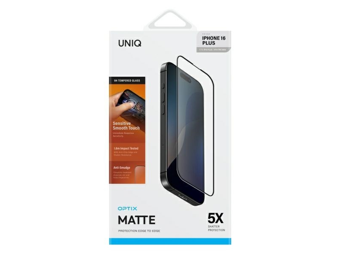 Pelicula de Vidro UNIQ iPhone 16 Plus, iPhone 15 Plus, iPhone 14 Pro Max 6