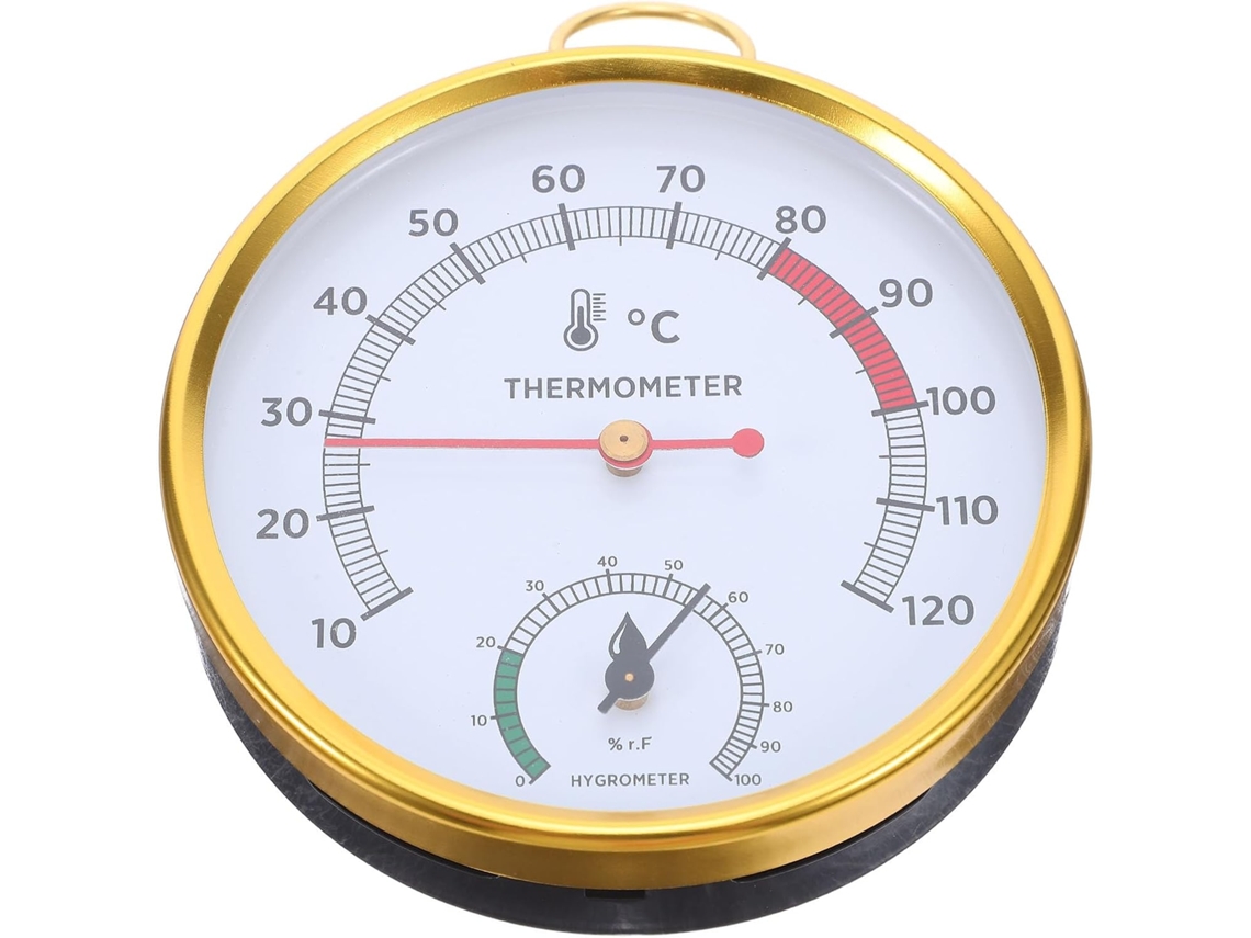 Termômetro e Higrômetro Inoomp para Sauna Dispositivo de Medição À Prova D'água e Ao Calor Mede a Temperatura e a CHABERLU