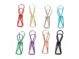 40 Clips Metálicos Pequenos Em Forma De Peixe, Com Furos, Para Selar Sacos, Notas, Papel, Material De Escritório.