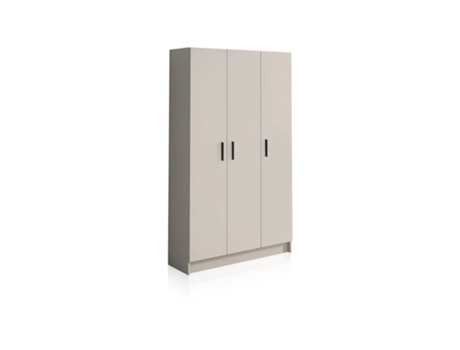 Armario Multi Útil Hs 110 3 Puertas Blanco Roto 108 X 180 X 37 Cm Duehome
