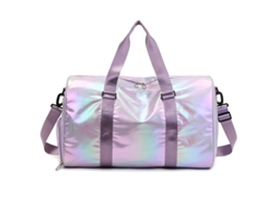 Bolsa Esportiva Ing Feminina com Compartimento para Sapatos de Dança Infantil Fim Semana Ideal Esportes e Viagens 48*26*39 Cm AQUAFORGE (roxa)