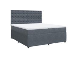Box Spring Bed, Box Spring Beds Vidaxl Cinzeto Veludo (200 X 200 Cm)