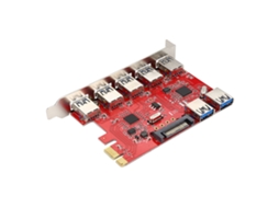 2026 placa de Expansão Pci para Usb 3.0 com Rj45