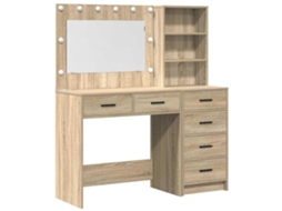 Conjunto 2 Mesa De Vestir Vidaxl Castanho Derivados De Madeira (78.5 X 41 X 135 Cm)