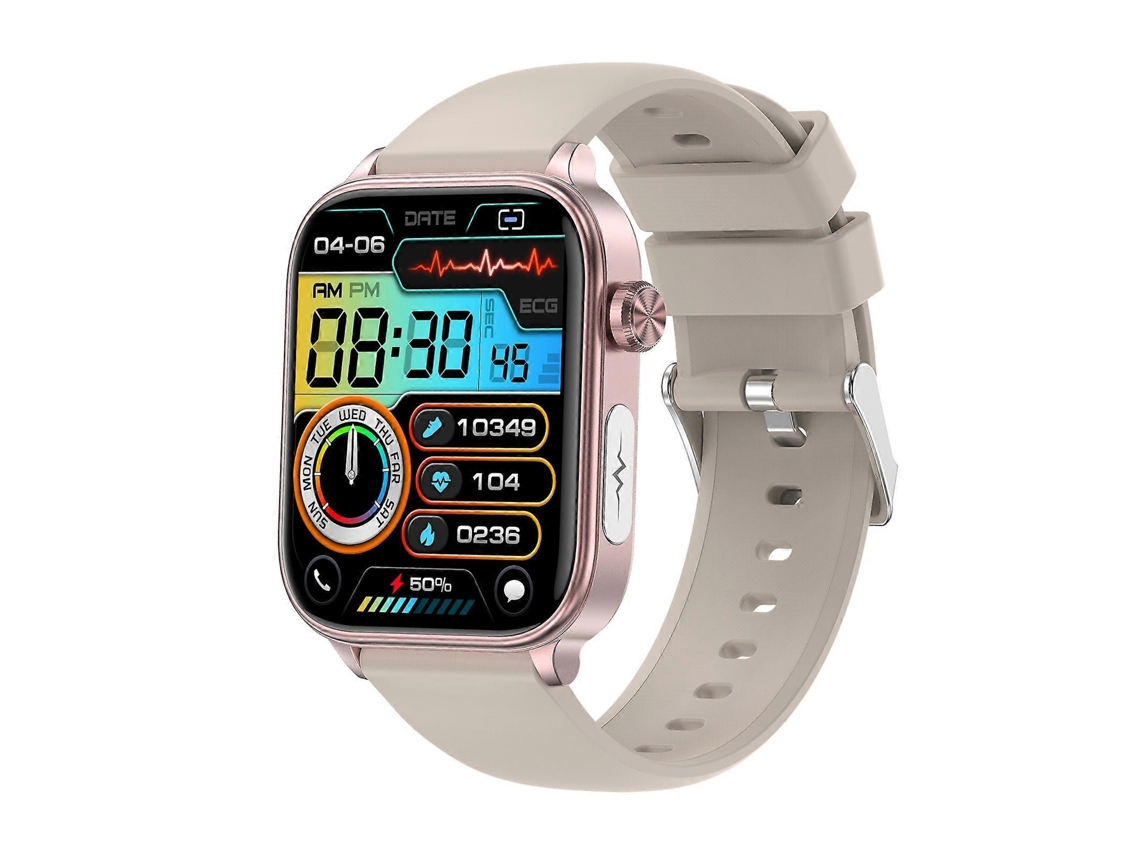 Relógio inteligente ET570 com tela colorida de 1,96 polegadas e pulseira de silicone Ly Ebike