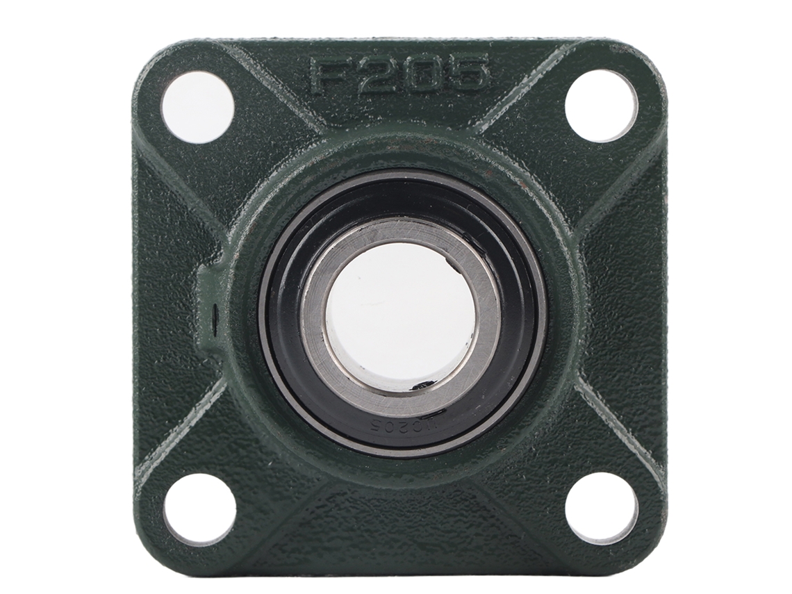 Rolamento de bloco de amortecimento UCF205/205-16, base sólida, 4 furos, 30 mm/25,4 mm, montagem, flange, cartucho.