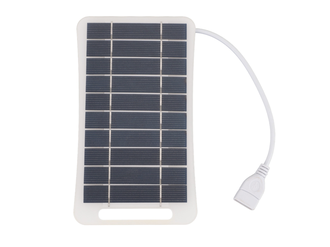 Painel Solar Usb Primerox 5v 5w Silício Monocristalino