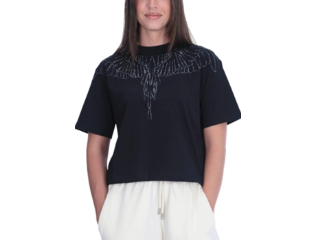 Camiseta feminina sem mangas County of Milan, algodão, preta (tamanho P)