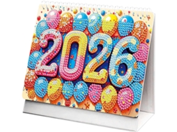 Calendário 2026, De Mesa Com Strass E Design Artístico, Planejador Mensal, Acessórios De Para Professores