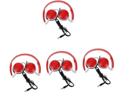 Hemobllo Conjunto De 4-fones Ouvido Estéreo Dobráveis Com Fio Para Meninos E Meninas, Com Cancelamento De Ruído, Ideais