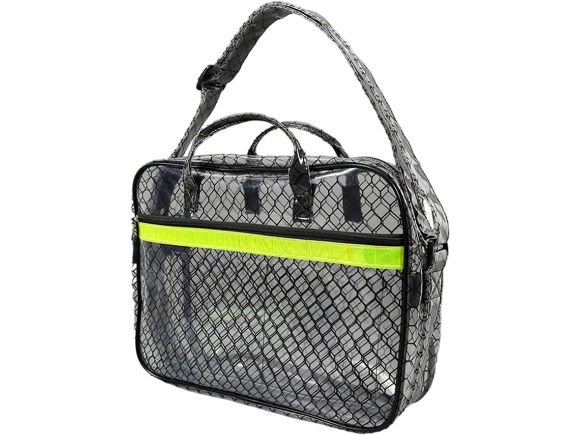 Saco antiestático transparente para engenheiros, ideal para escritórios mecânicos, ferramentas, computadores e salas limpas.