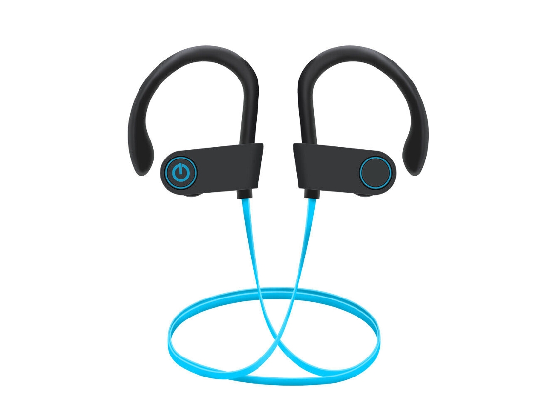 Fones de Ouvido Sem Fio Bluetooth com Faixa para Pescoço, Conectividade 5.2, Som Estéreo e Indicador de Bateria MDUG