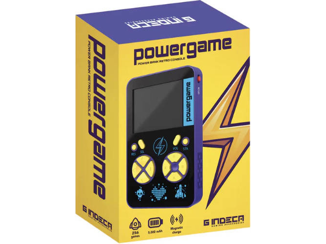 Power Bank + Consola Retro Portátil INDECA Powergame