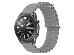 Pulseira De Silicone De Cor Sólida Estilo Oceano Para Samsung Galaxy Watch3 45mm 22mm